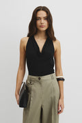 V-Neck Neck Drape Top