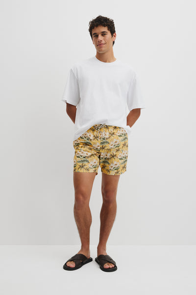 Tropical Print Swim Short