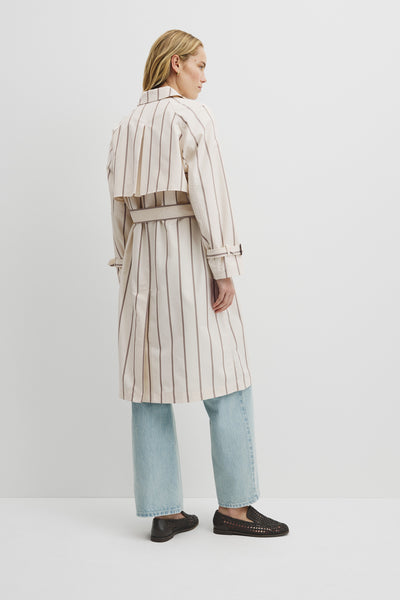 Longline Stripe Coat