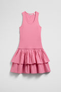Teen Australian Cotton Blend Sleeveless Knit Woven Dress