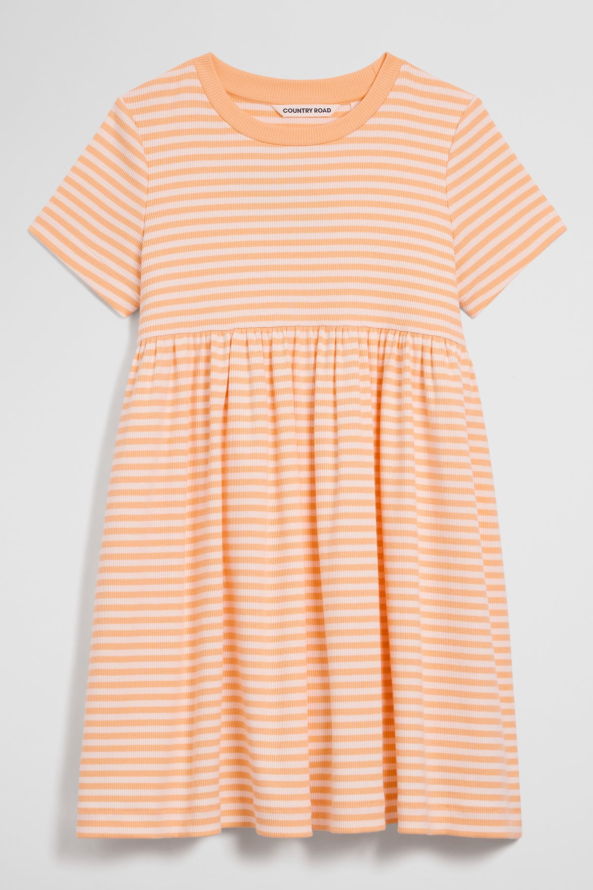 Australian Cotton Blend Short Sleeve Rib Dress