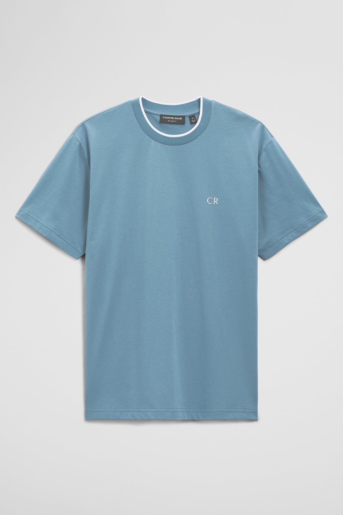 Australian Cotton Cr Logo Tipped T-Shirt