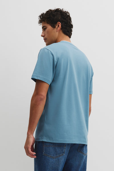 Australian Cotton Cr Logo Tipped T-Shirt