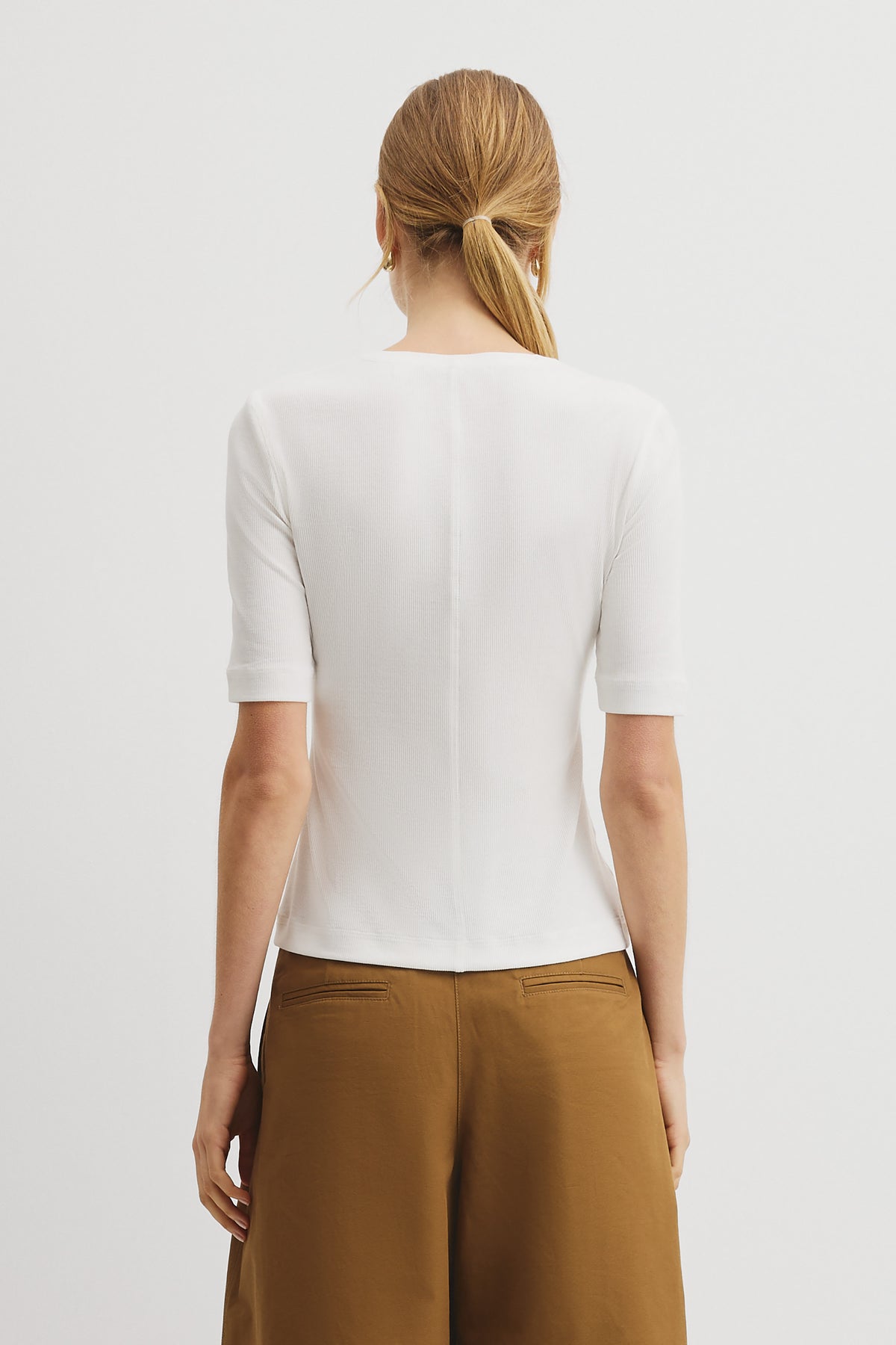 Fine Rib Henley T-Shirt