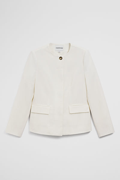 Collarless Jacket