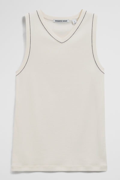 Contrast Stitch Tank