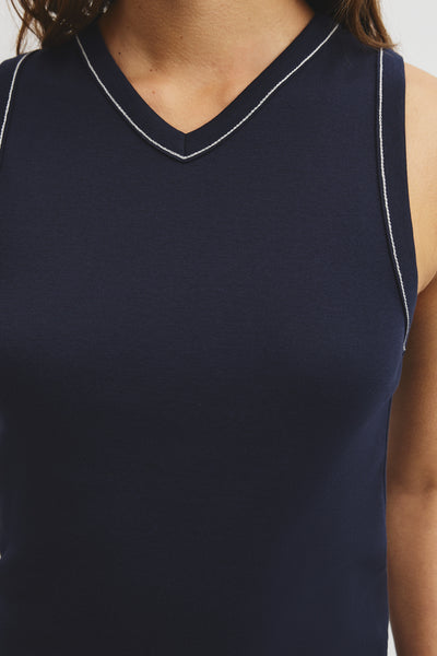 Contrast Stitch Tank