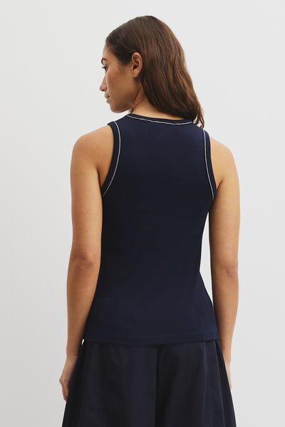 Contrast Stitch Tank