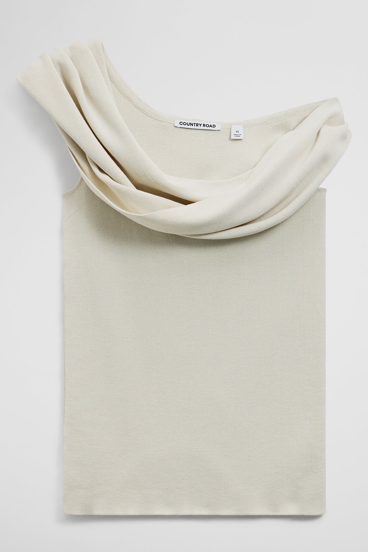 Australian Cotton Fold Over Knit Top