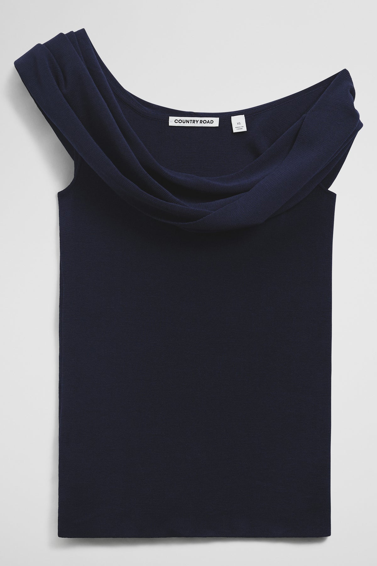 Australian Cotton Fold Over Knit Top
