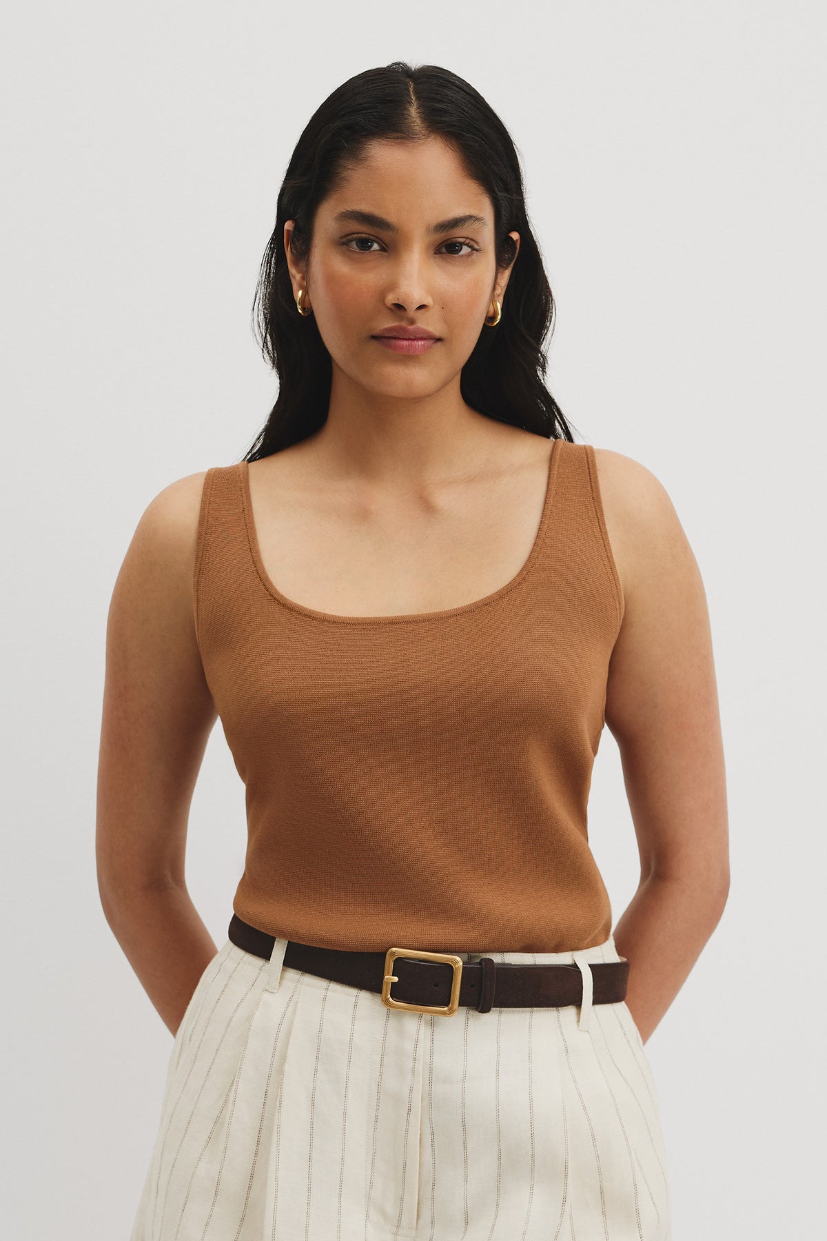 Scoop Neck Knit Tank