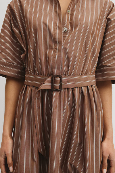 Belted Mini Shirt Dress