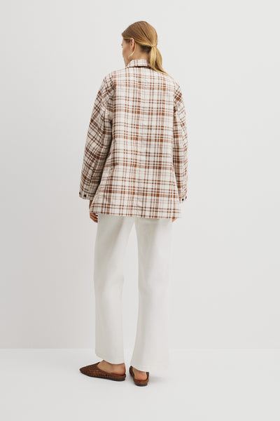 Plaid Swing Coat