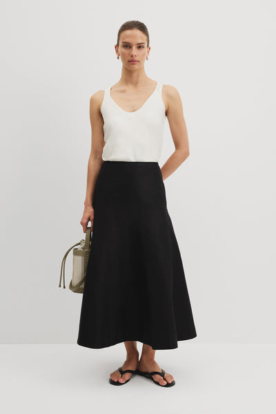 Panelled Midi Skirt