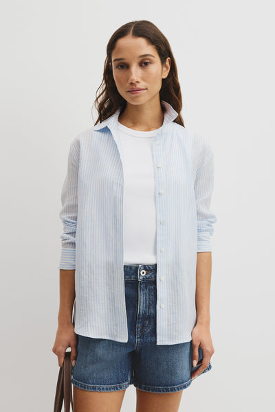 Classic Linen Stripe Shirt