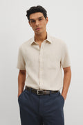 Regular Fit Linen Stripe Shirt
