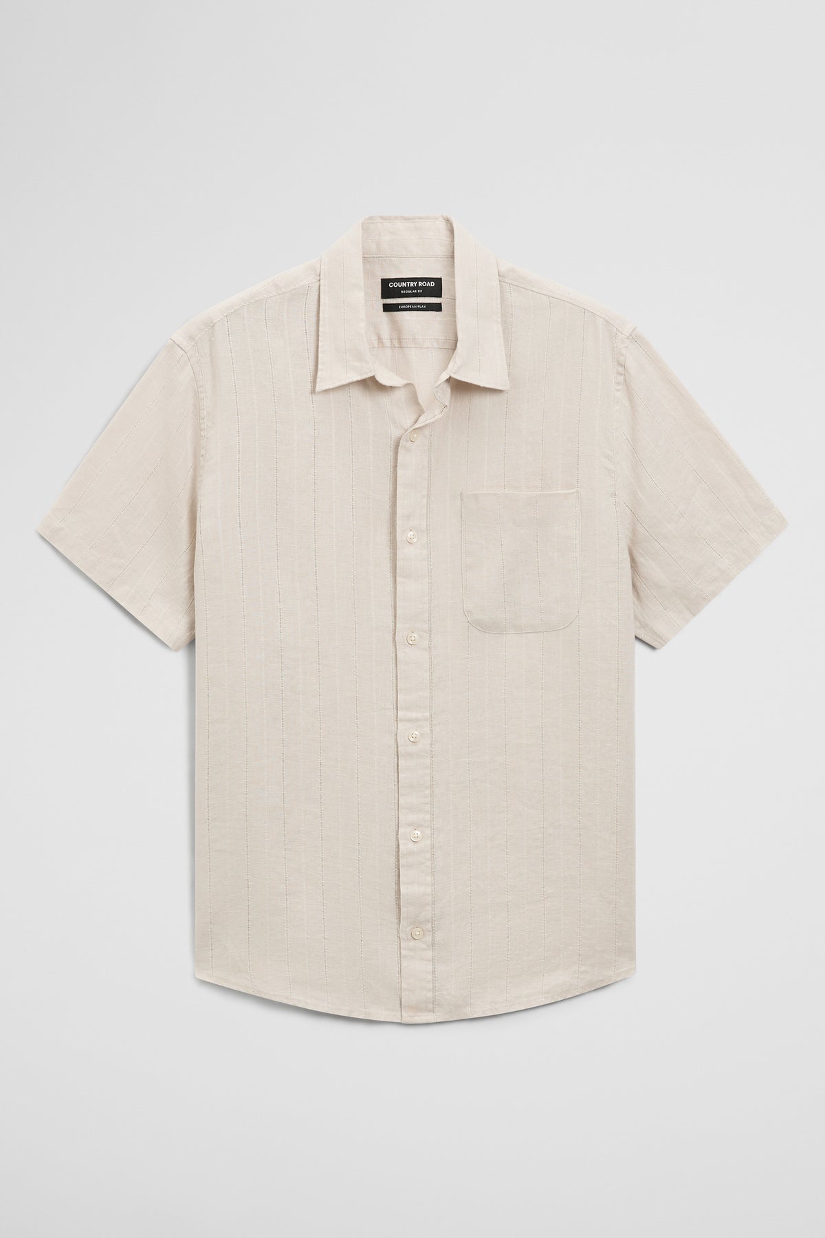 Regular Fit Linen Stripe Shirt