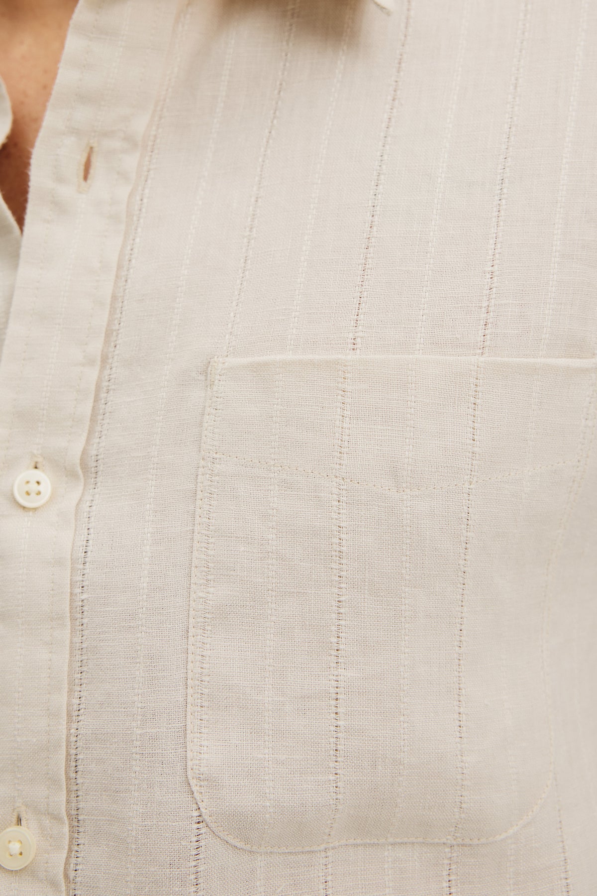 Regular Fit Linen Stripe Shirt