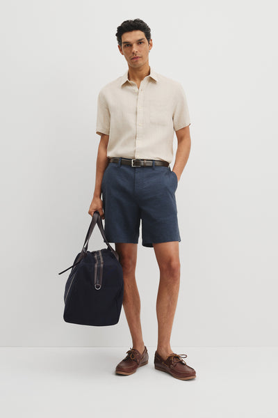 Regular Fit Linen Stripe Shirt