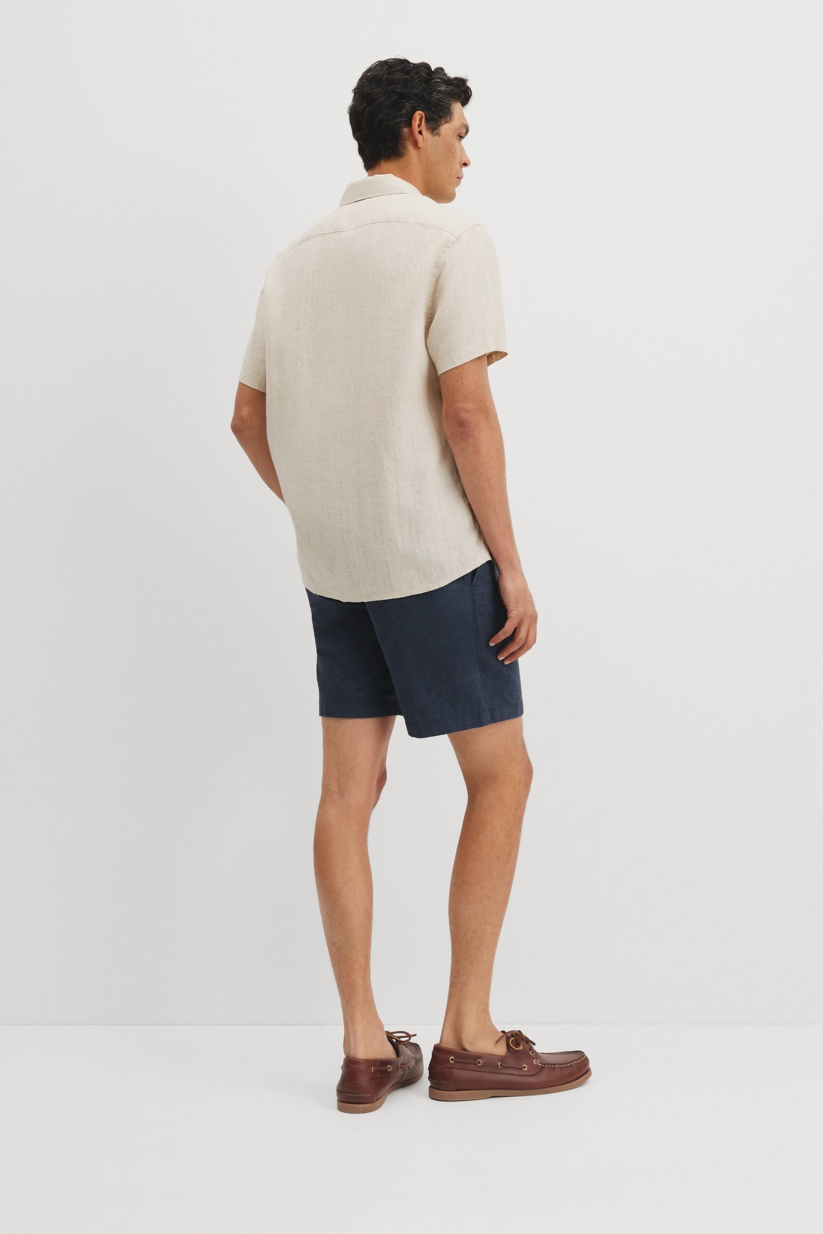 Regular Fit Linen Stripe Shirt