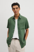Regular Fit Linen Stripe Shirt