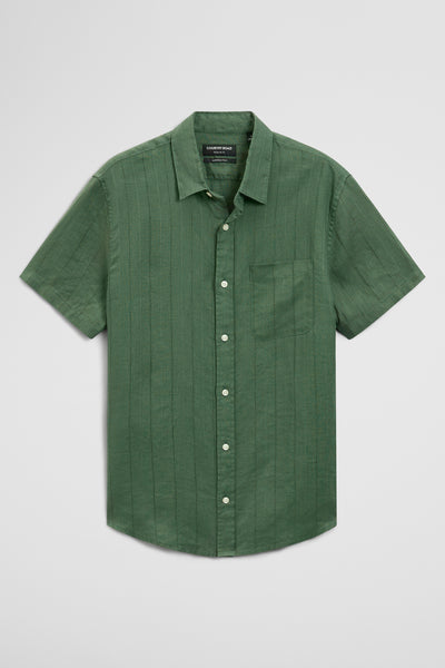 Regular Fit Linen Stripe Shirt