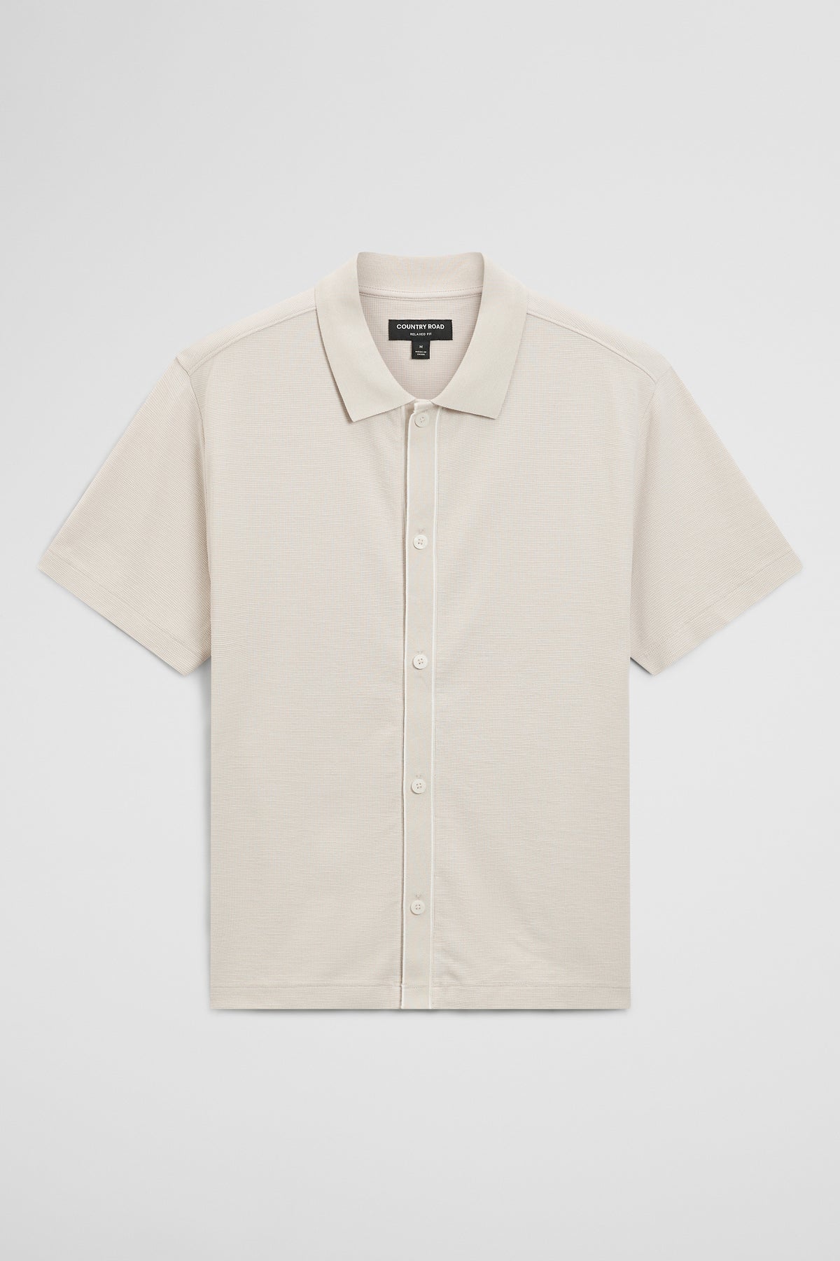Short Sleeve Tipped Txt Shirt