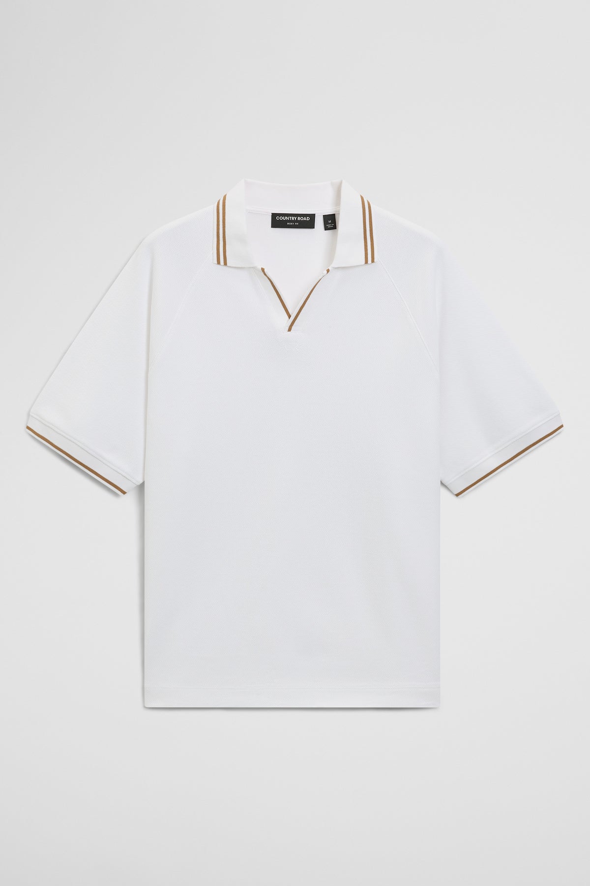 Short Sleeve Txt Cntst Tip Trph