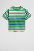 Australian Cotton Oversized Stripe Short Sleeve T-Shirt