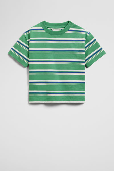 Australian Cotton Oversized Stripe Short Sleeve T-Shirt