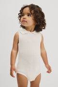 Australian Cotton Sleeveless Crochet Romper