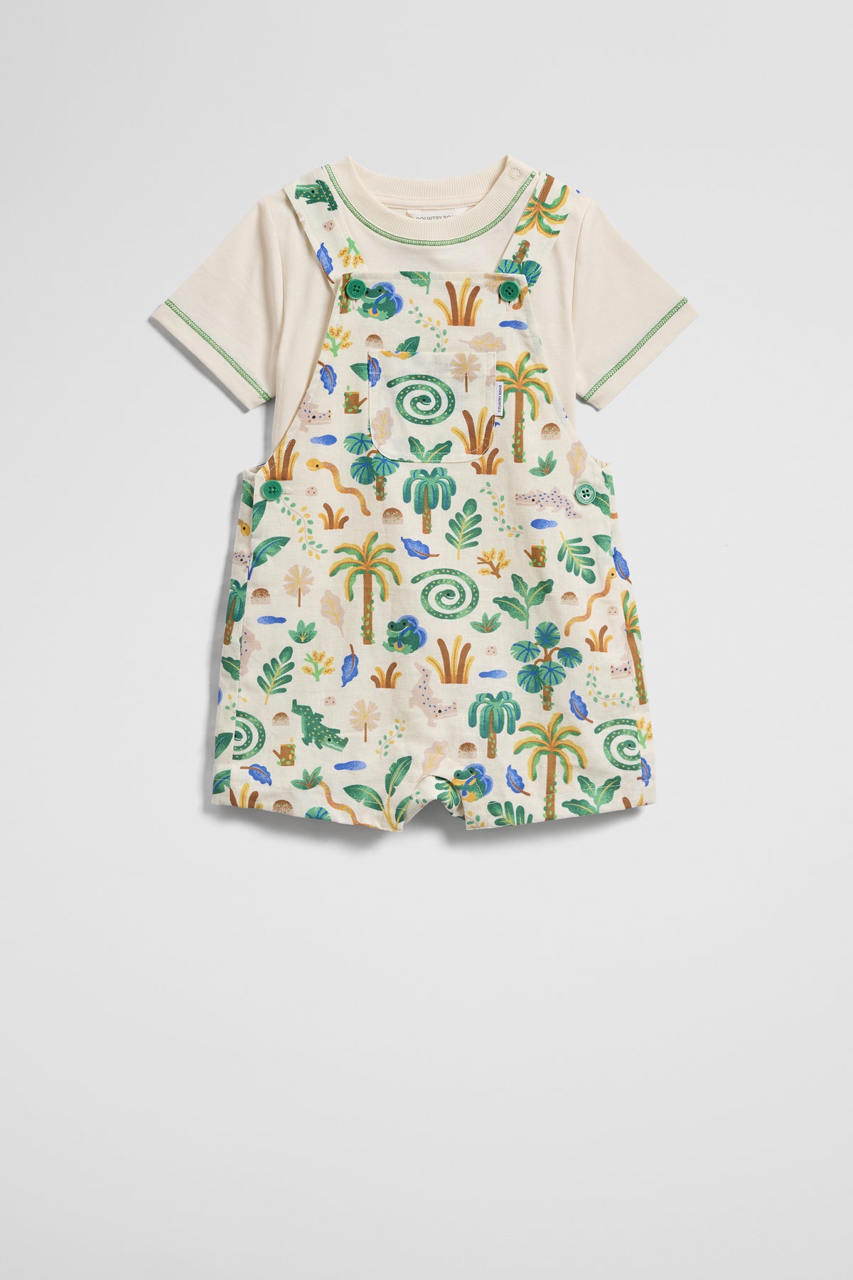 Relaxed Woven Overall Set