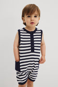 Stripe Knit Romper
