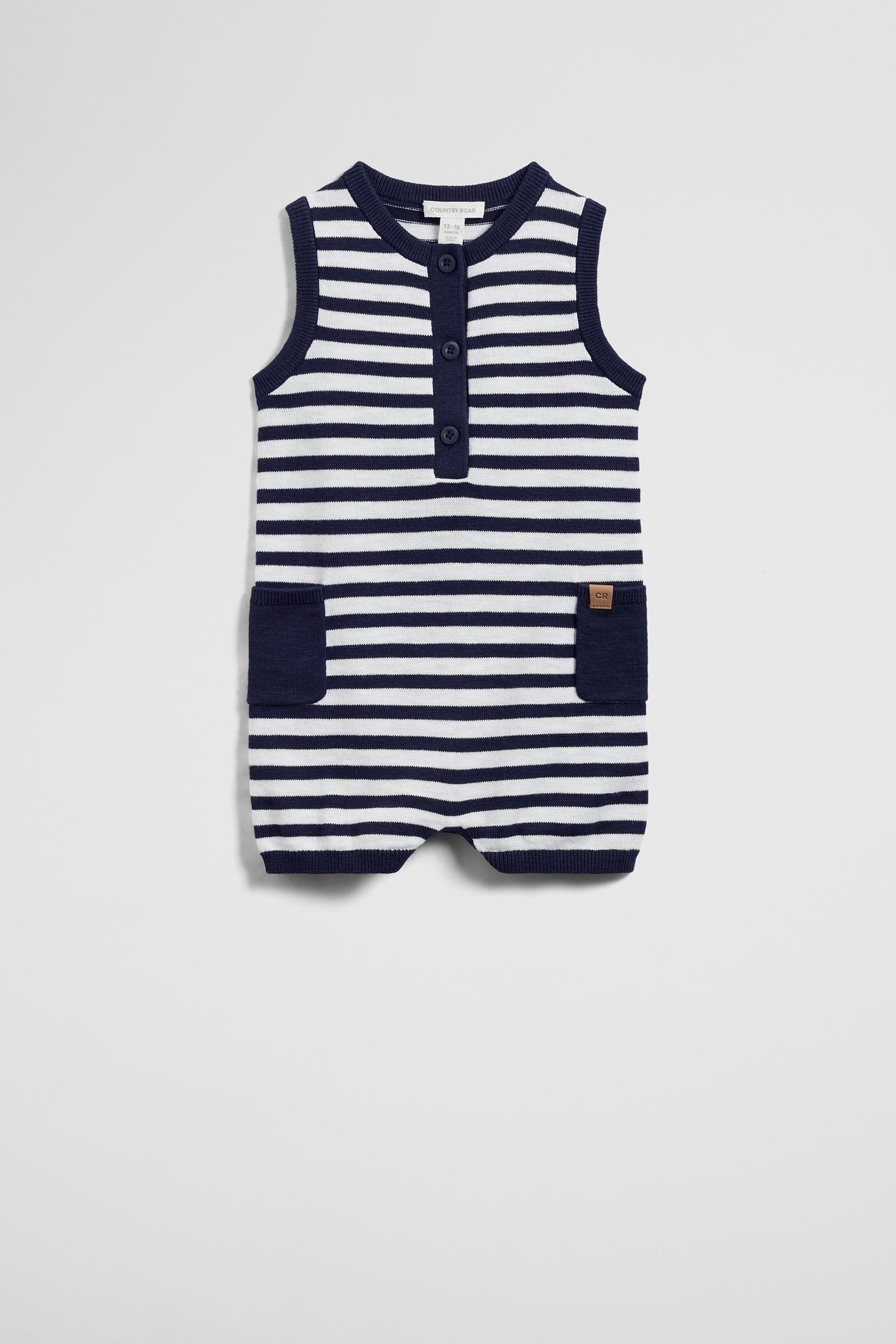 Stripe Knit Romper