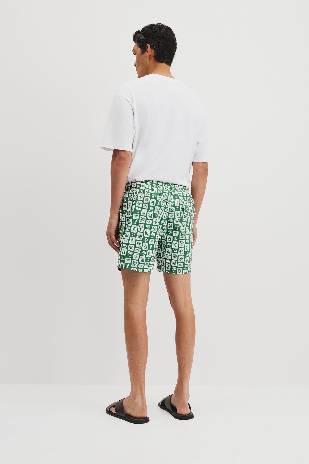 Tropical Print Swim Short