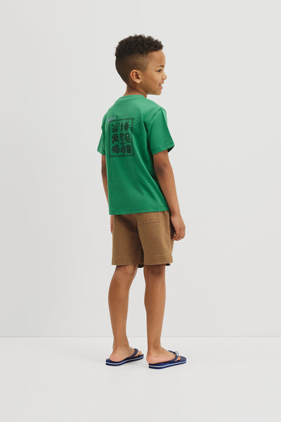 Australian Cotton Relaxed Fit Short Sleeve Jungle Print T-Shirt