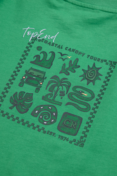 Australian Cotton Relaxed Fit Short Sleeve Jungle Print T-Shirt