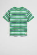 Australian Cotton Oversized Short Sleeve Stripe T-Shirt