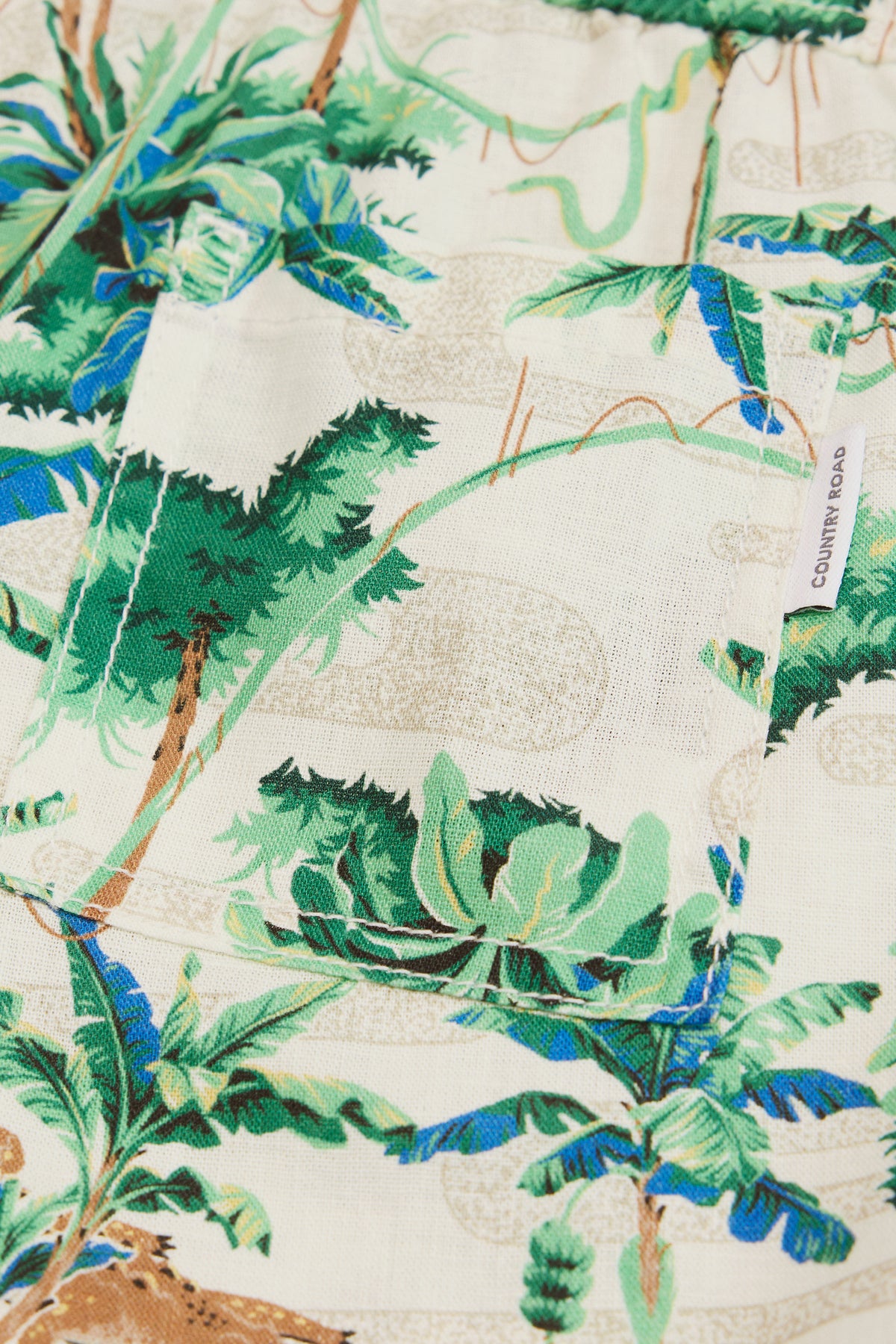 Pocket Detail Print Short