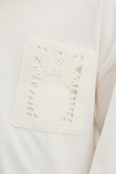 Teen Australian Cotton Short Sleeve Crochet Pocket T-Shirt
