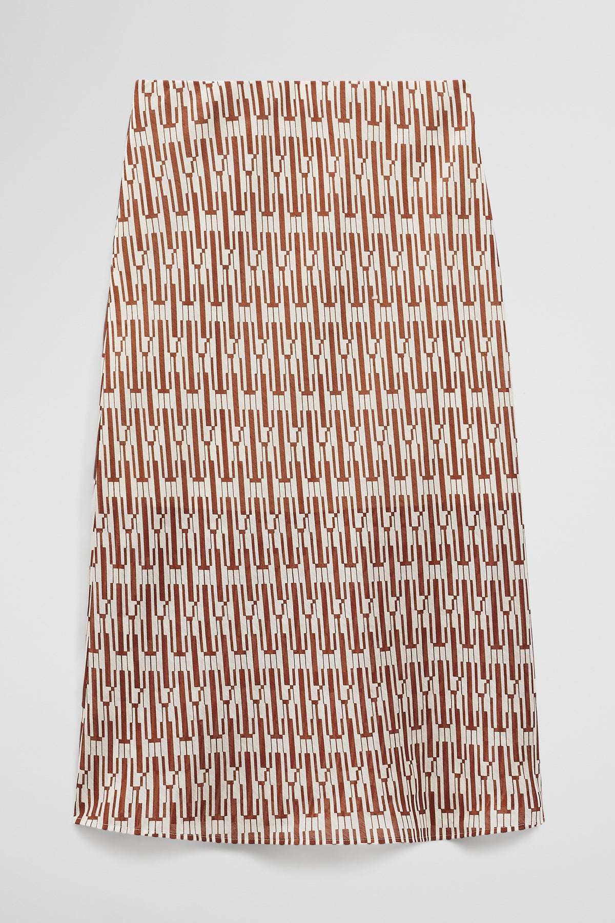 Print Bias Midi Skirt