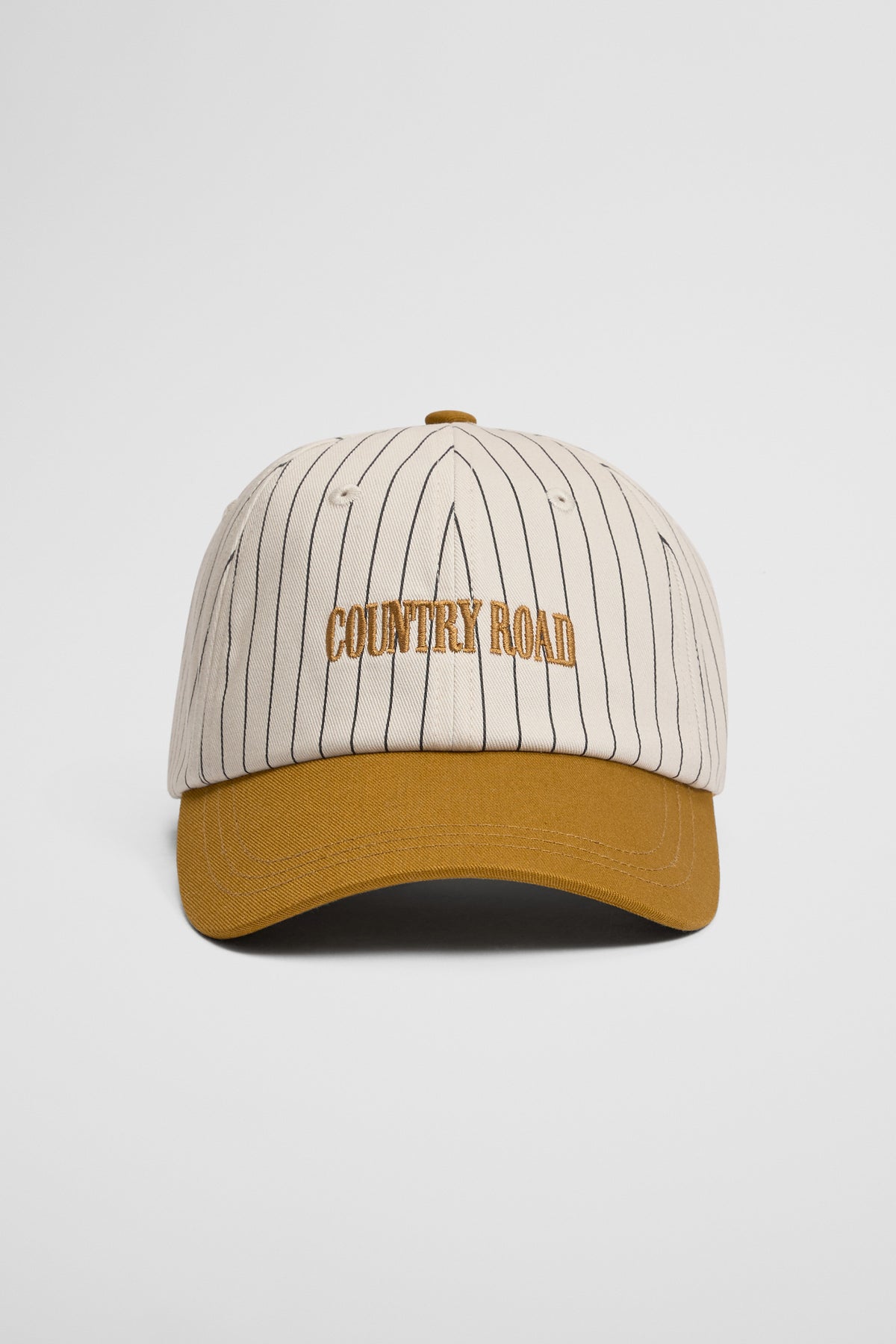 Australian Cotton Pinstripe Contrast Cap