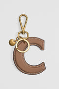 Leather Initial Keyring