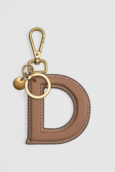Leather Initial Keyring
