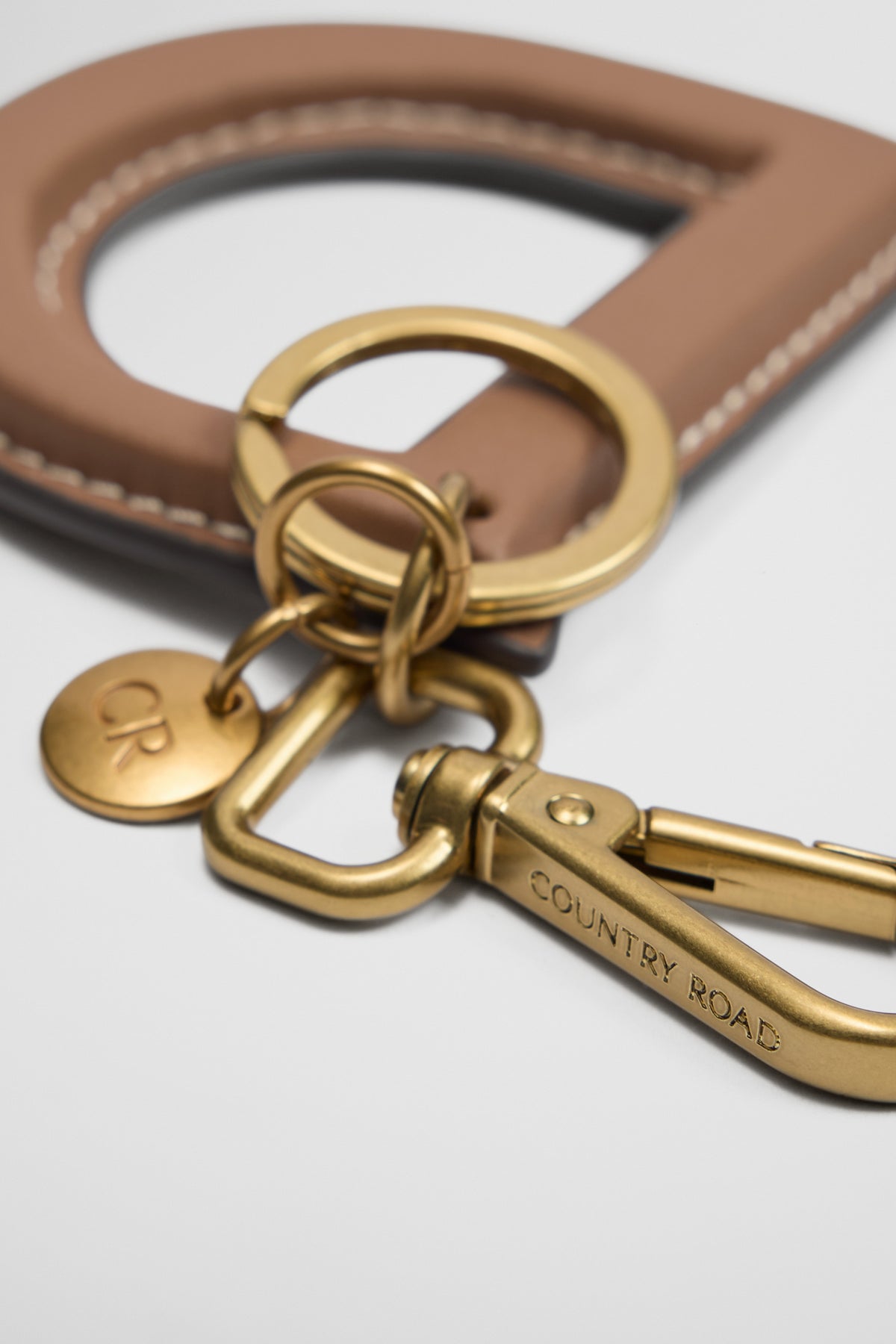 Leather Initial Keyring