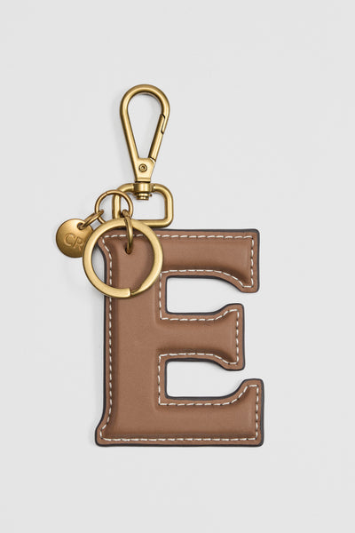 Leather Initial Keyring