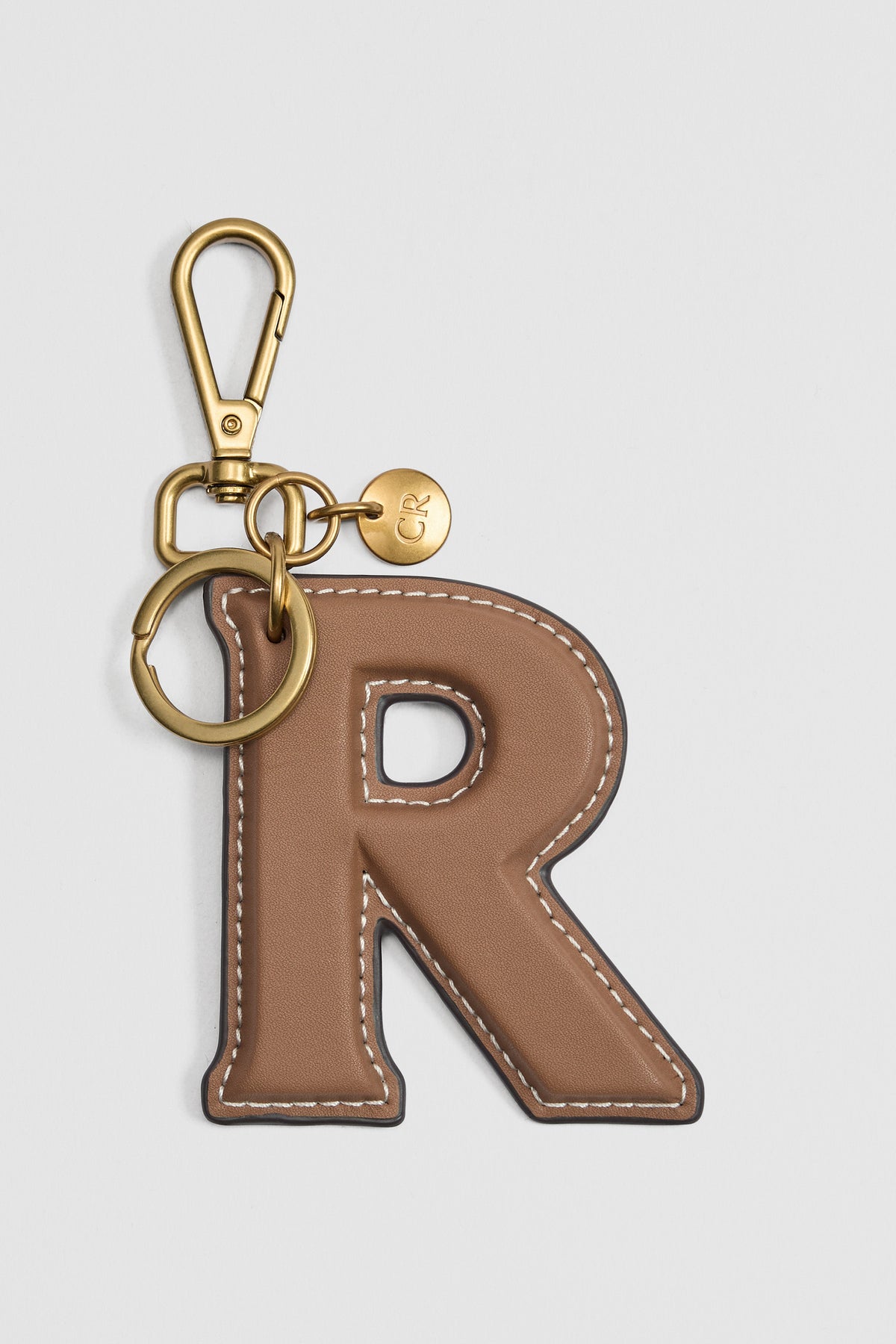 Leather Initial Keyring