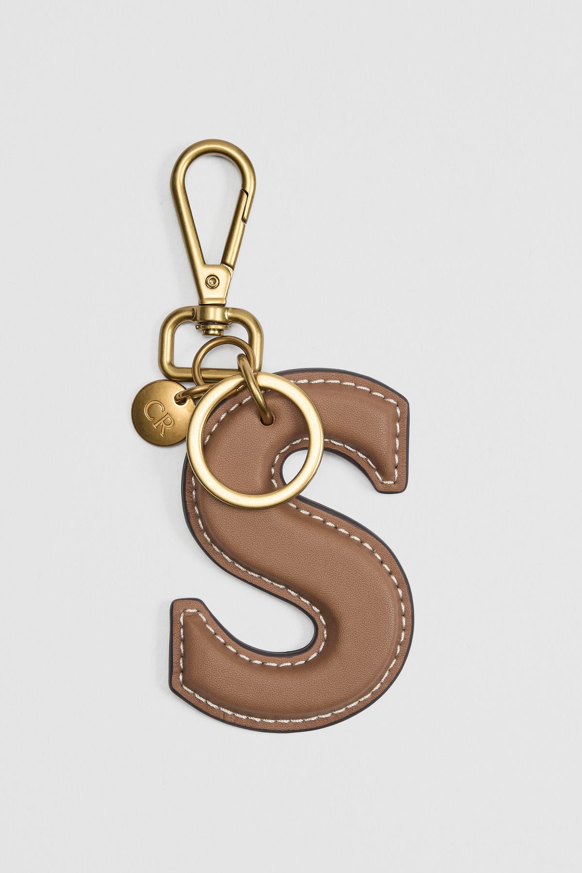 Leather Initial Keyring