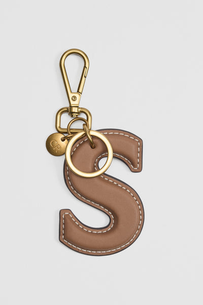 Leather Initial Keyring