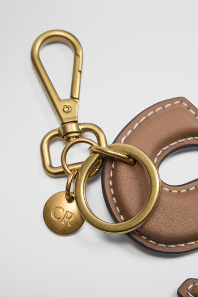 Leather Initial Keyring